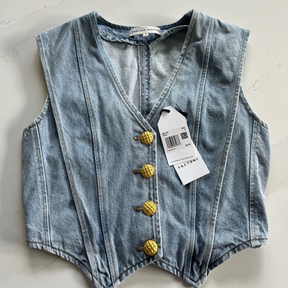 English Factory Denim Skort and Vest | Small - Picture 8 of 10